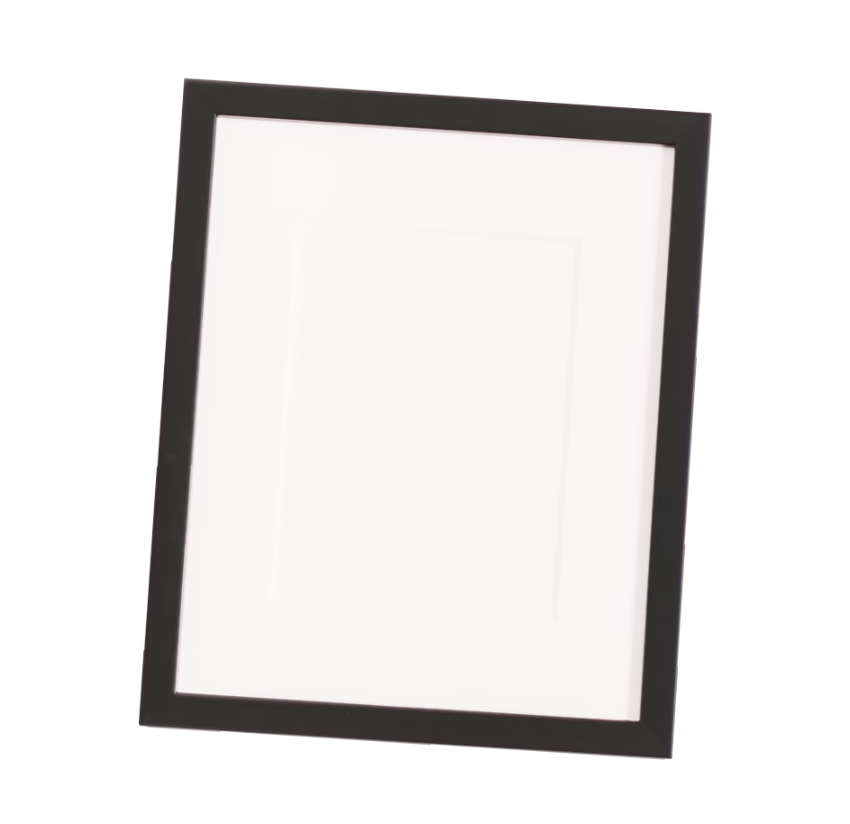 A crooked picture frame